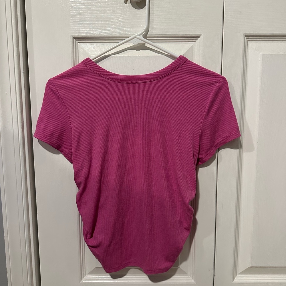Pink Ribbed Old Navy Workout Top